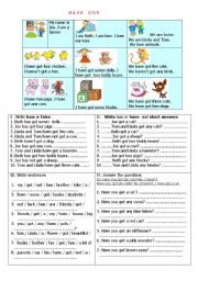 English Worksheet: Have Got