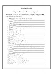 English Worksheet: CAE - Sentence transformation