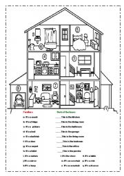 Rooms in the house - ESL worksheet by mytijana