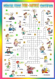 English Worksheet: Phrasal Verbs (Fifth series). Crossword (Part 3/3)