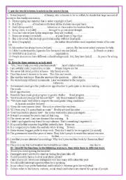 English Worksheet: general review