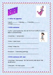 English worksheet: REVIEW 