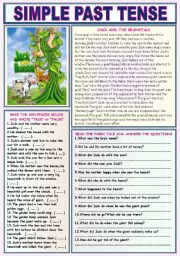 SIMPLE PAST TENSE (JACK AND THE BEANSTALK)