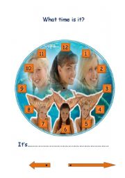English Worksheet: What time is it?