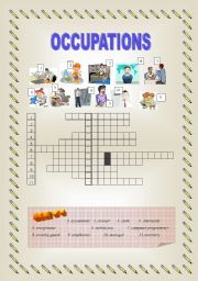 English Worksheet: Jobs - occupations