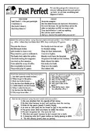 English Worksheet: Past perfect