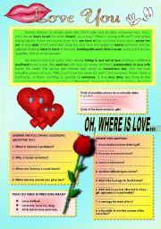 English Worksheet: OH, NO, VALENTINES DAY AGAIN!