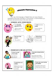 English Worksheet: Idiomatic Expressions 2