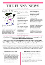 English Worksheet: 11 Funny News issue