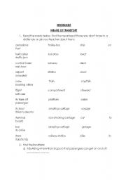 English Worksheet: Means of Transport