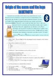 English Worksheet: BLUETOOTH