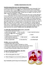 English Worksheet: Cheating