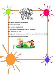 English worksheet: Bob Easter Egg 3/4