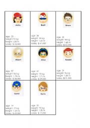 sheet 1 of 3 comparatives or superlatives game