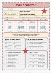 English Worksheet: past simple