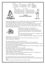 English Worksheet: The Case of the Ruined Roses (Mystery to Solve)