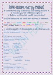 English Worksheet: Wavin Flag (by Knaan)