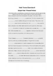 English Worksheet: present perfect and past simple
