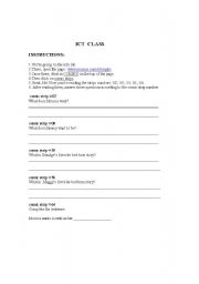 English worksheet:  ICT CLASS 