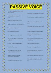 English Worksheet: Passive Voice