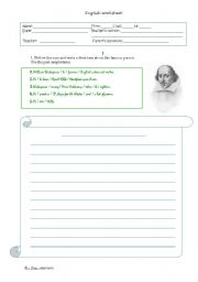 English Worksheet: Mozarts biography