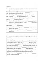 English Worksheet: Grammar Test