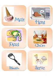 English Worksheet: cooking verbs 