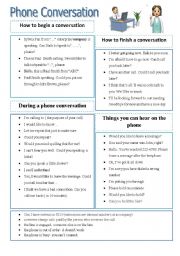 English Worksheet: Phone conversation vocabulary