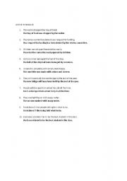 English Worksheet: active to passive voice