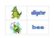 English Worksheet: Animal Flashcards