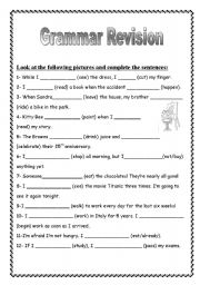 English Worksheet: grammar revision 2