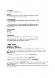 English worksheet: Future Tense Material with work sheet