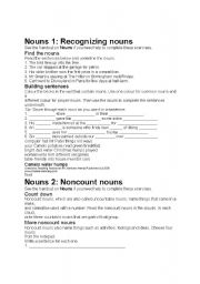 English worksheet: Noun