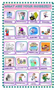 English Worksheet: FREE TIME / HOBBIES