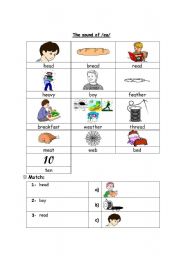 English Worksheet: sound of /ea/