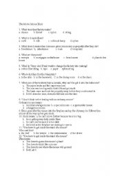 English Worksheet: Movie The Mouse Hunt worksheet