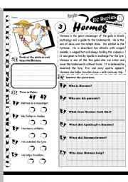 English Worksheet: RC Series level 1_Greek Edition_03 Hermes (Editable+ Key)