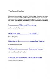 English worksheet: simple tenses