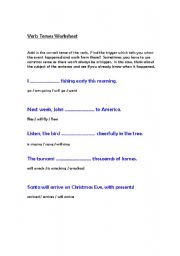 English Worksheet: simple tenses