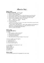 English worksheet: About a boy.The movie