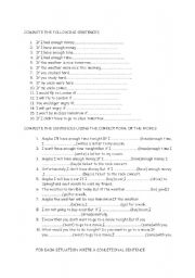 English Worksheet: IF CONDITIONALS