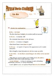 phrasal verbs challenge to do 