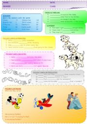 English Worksheet: Revision for the first lessons.