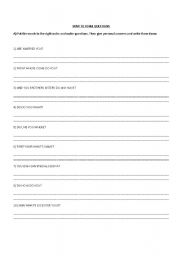 English worksheet: HOW TO FORM QUESTIONS