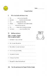 English Worksheet: exercises with present simple