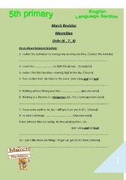 An Excellent revision sheet on Macmillan 5. 