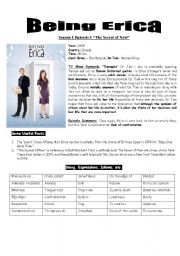 English Worksheet: Being Erica