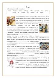 English Worksheet: shops
