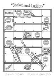 Snakes and Ladders boardgame