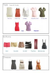 English Worksheet: Womens wear